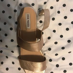 Steve Madden Metallic platform sandals